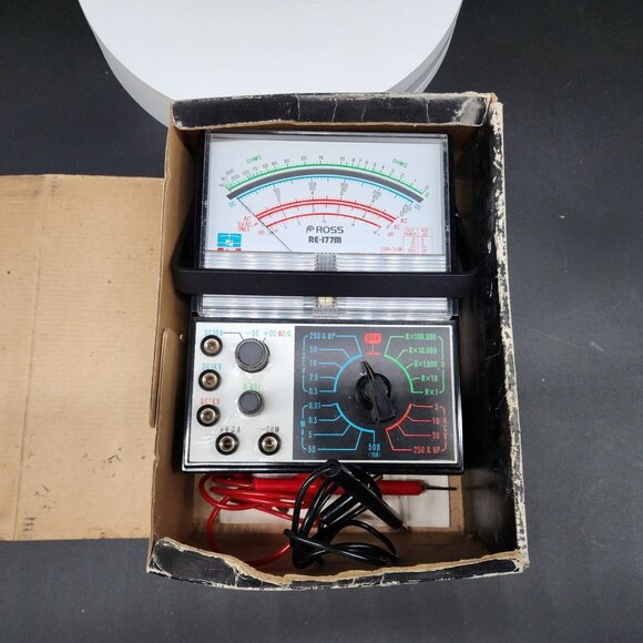 Vintage Ross RE-177M Multitester Volt-Ohm-Milliammeter Instruction Manual & Box - Picture 7 of 10